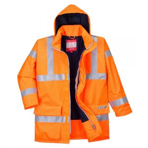Portwest S778 Wodoodporna kurtka ostrzegawcza trudnopalna i antystatyczna Bizflame Rain