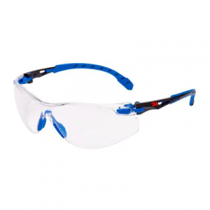 3M™ Solus™ 1000 Okulary ochronne z powłoką Scotchgard™, niebiesko-czarne zauszniki, bezbrawne soczewki, S1101SGAF-EU