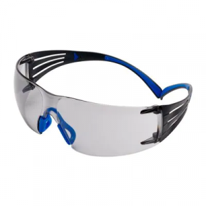 3M™ SecureFit™ 400 Okulary ochronne z powłoką Scotchgard™, niebiesko-szare zauszniki, Indoor/Outdoor zielone soczewki, SF407SGAF-BLU-EU