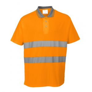 Portwest S171 Koszulka ostrzegawcza Polo Cotton Comfort z krótkim rękawem