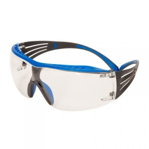 3M™ SecureFit™ 400X Okulary ochronne z powłoką Scotchgard™ - soczewka bezbarwna, zauszniki niebieskie