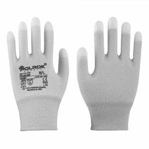 POLROK Rękawice antystatyczne nakrapiane + palce PK404W