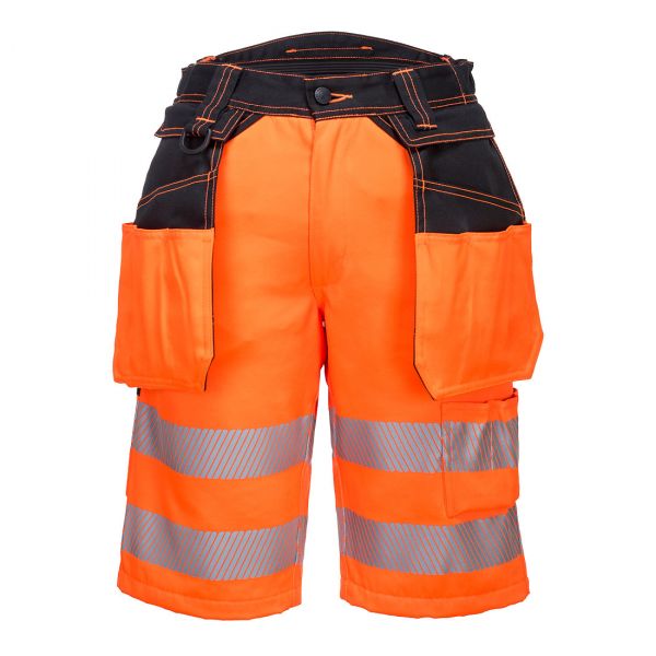 Portwest PW343 Krótkie spodnie ostrzegawcze PW3 z kieszeniami kaburowymi