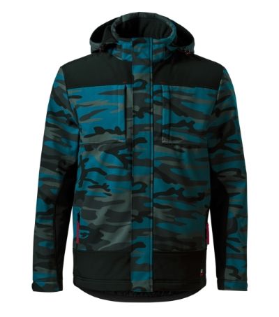 RIMECK® Vertex Camo W56 - Zimowa kurtka softshellowa męska