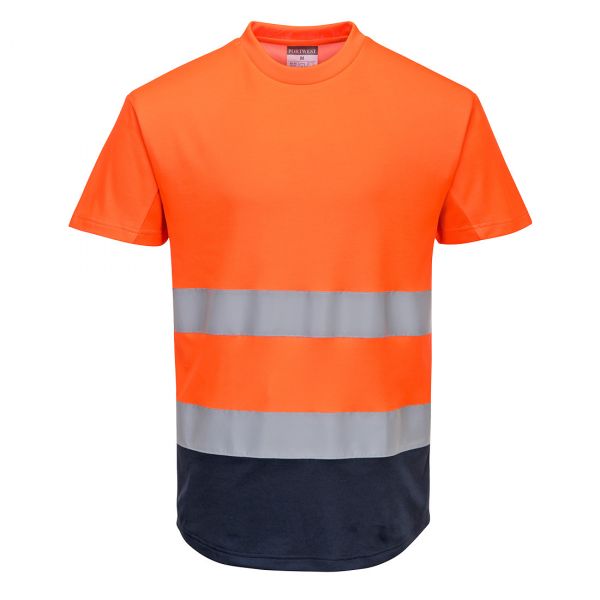 Portwest C395 Dwukolorowy t-shirt siatkowy
