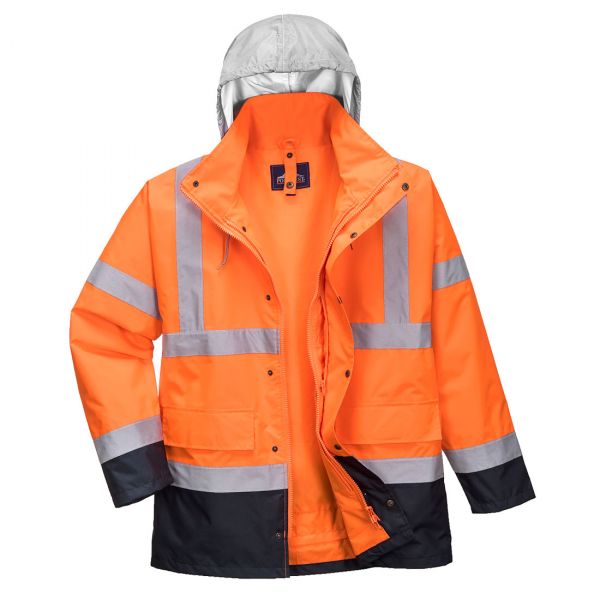 Portwest S471 Dwukolorowa kurtka ostrzegawcza 4 w 1