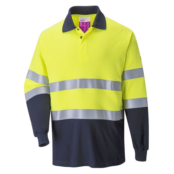Portwest FR74 Dwukolorowa koszulka polo mOdaflame trudnopalna i antystatyczna