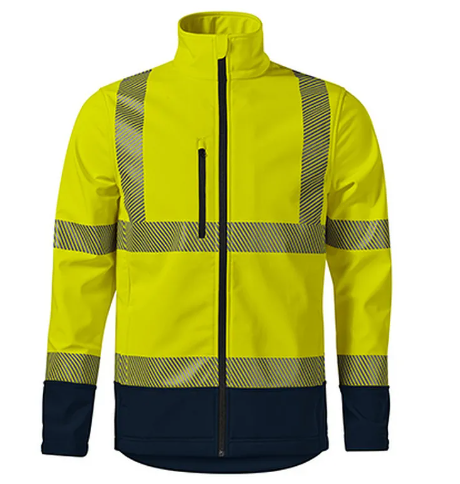 Softshell kurtka ostrzegawcza męska MALFINI HV Drop 5V3 - pomarańczowy