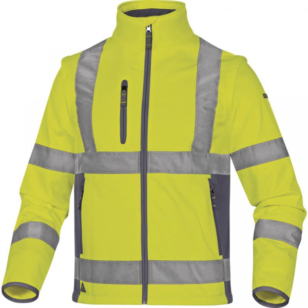 DELTA PLUS Bluza Softshell ostrzegawcza z odpinanymi rękawami MOONLIGHT2