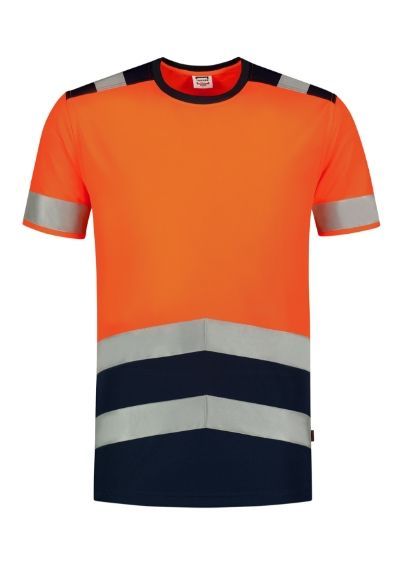 Koszulka ostrzegawcza MALFINI HV BICOLOR T01 - pomarańczowa