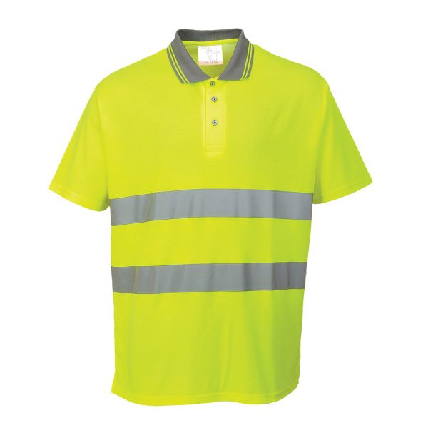 Portwest S171 Koszulka ostrzegawcza Polo Cotton Comfort z krótkim rękawem