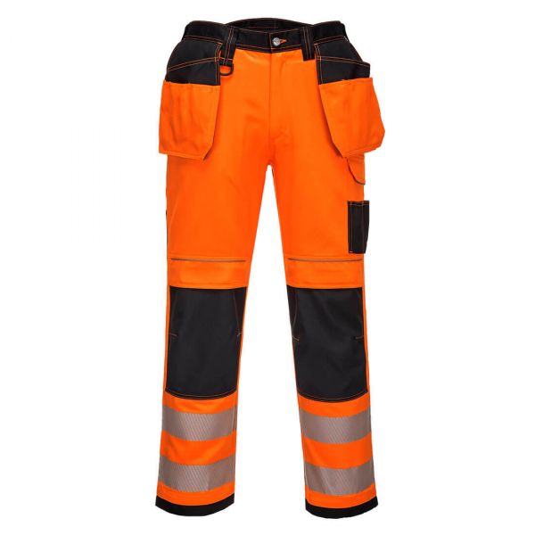 Portwest PW306 Spodnie ostrzegawcze PW3 stretch z kieszeniami kaburowymi