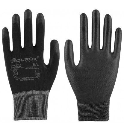 Rękawice ochronne POLROK PK600 B czarne 