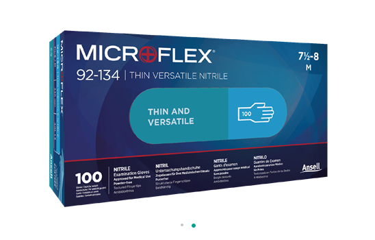 Rękawice nitrylowe ANSELL Microflex 92-134