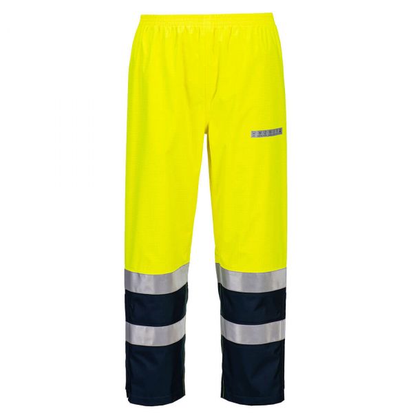 Portwest FR410 Trudnopalne i antystatyczne spodnie ostrzegawcze Bizflame Rain + Light Arc