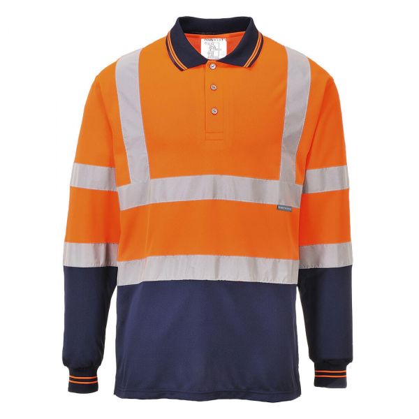 Portwest S279 Dwukolorowa koszulka polo z długimi rękawami