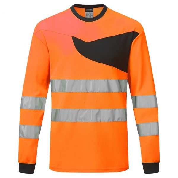 Portwest PW221 T-Shirt ostrzegawczy z długimi rękawami PW2