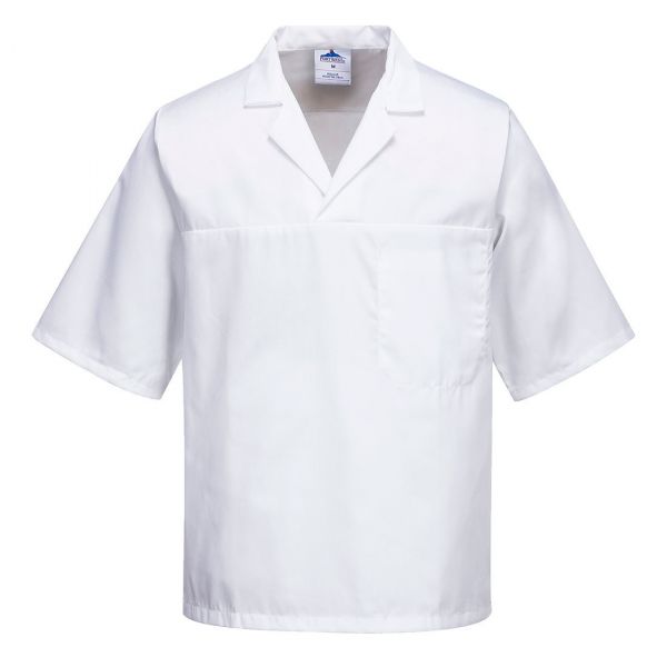 Portwest 2209 Bakers No Pocket Shirt S/S