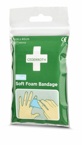 Bandaż z pianki Cederroth Soft Foam Bandage Blue